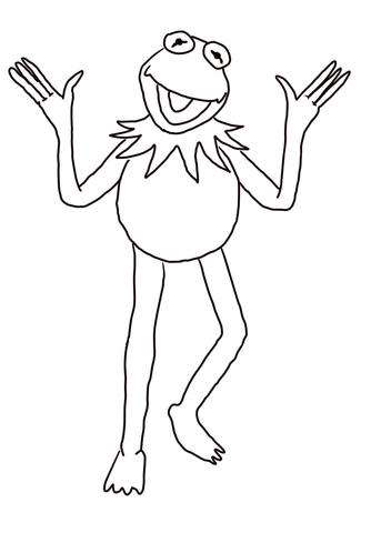 Kermit The Frog Coloring Page